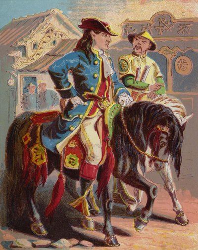 Ilustración de Robinson Crusoe de American School